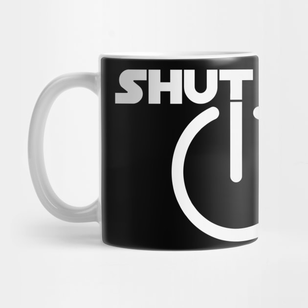 shutUp Tee - Talking is silver, silence is golden by amarth-drawing